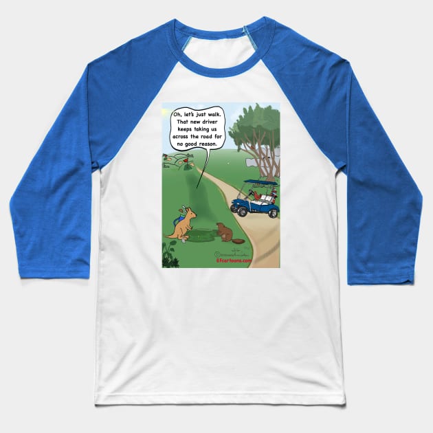 The Other Side Baseball T-Shirt by Enormously Funny Cartoons